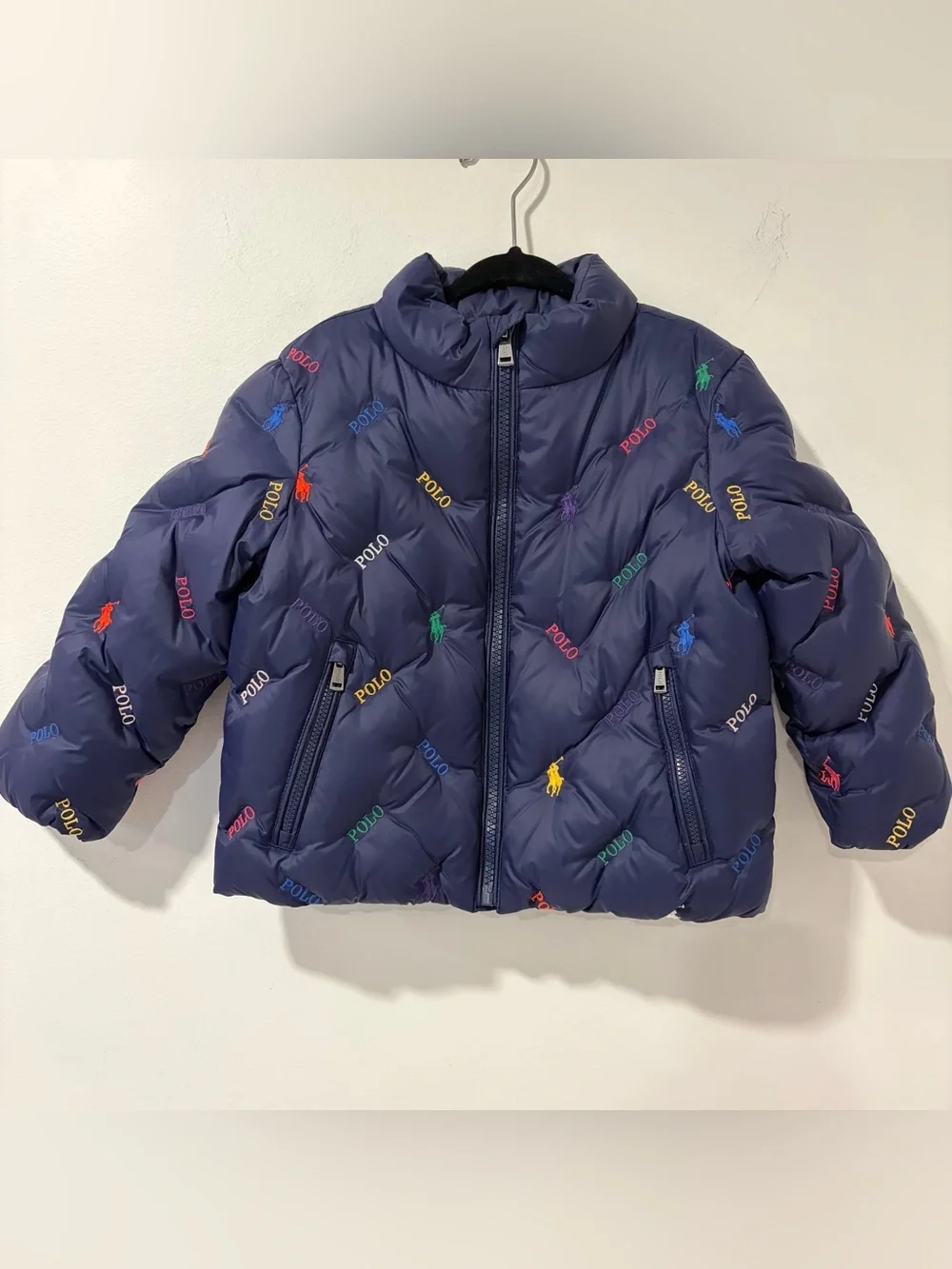 Polo RALPH LAUREN Baby Toddler Quilted DOWN JACKET Unisex Puffer COAT Logo